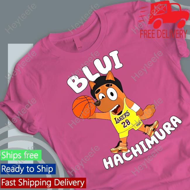 bluey lakers 28 blui hachimura T-Shirt